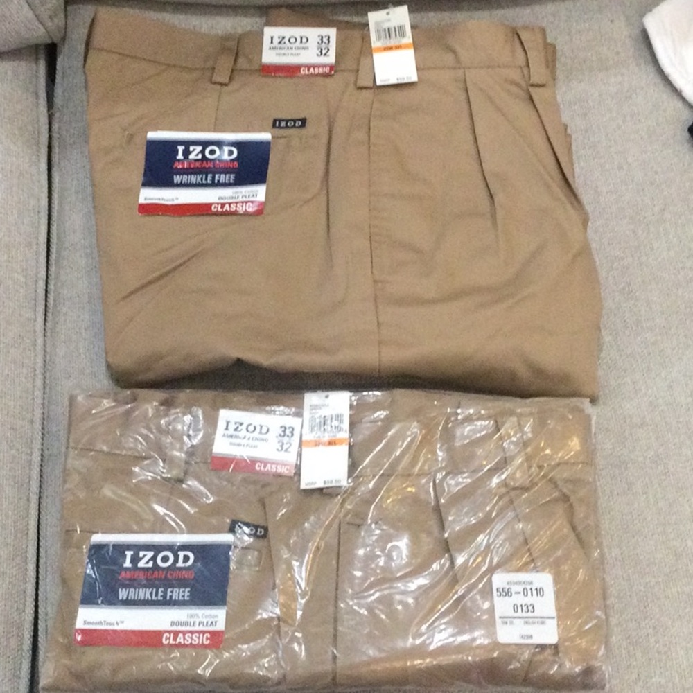 2 pair of IZOD American Chino Pants.